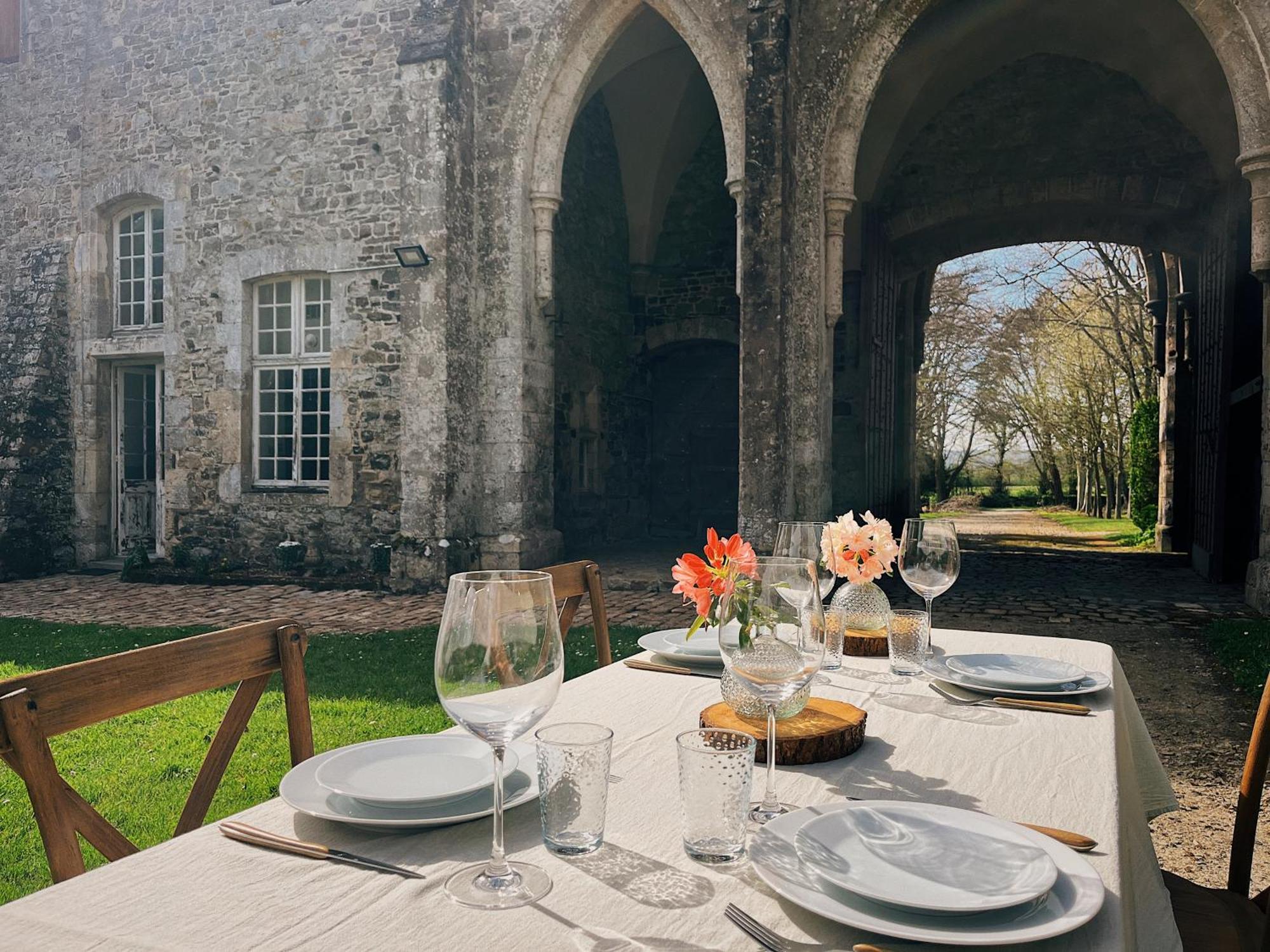 Neufmesnil Abbaye De Blanchelande Bed & Breakfast エクステリア 写真